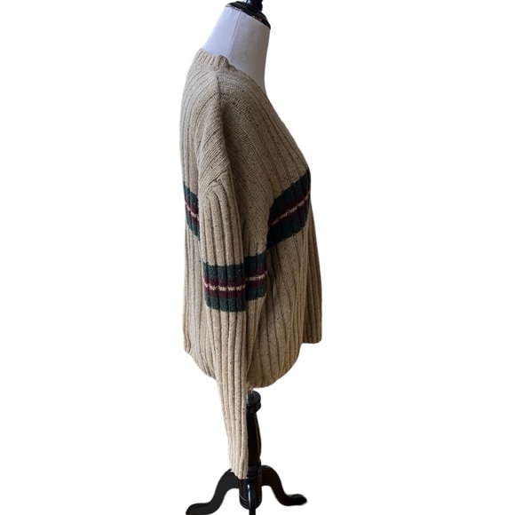 Hill & Archer Grandpa Sweater Men X-Large Blue V-Neck Pullover Vintage 15% Wool - Picture 6 of 11